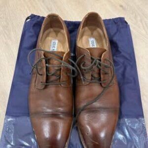 Steve Madden Brown Leather Dress Shoes - Classic Men's Oxfords - Size 10.5